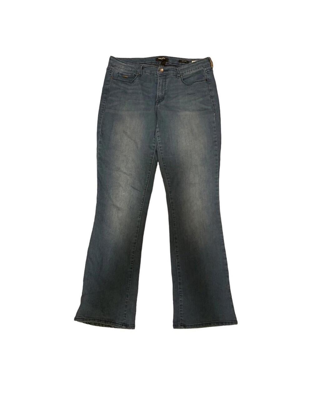 Nine West Skinny Boot Jeans Women's Size 10 Blue 5-Pocket Mid Rise 32x30